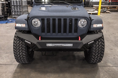 Road Armor 18-20 Jeep Wrangler JL SPARTAN Bolt-On Front Bumper Skid Plate Guard - Tex Blk - Bumpers Grilles & Guards