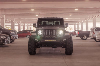Road Armor 18-20 Jeep Wrangler JL Spartan Front Bumper Bolt-on w/Pre-Runner Guard - Tex Blk - Bumpers Grilles & Guards