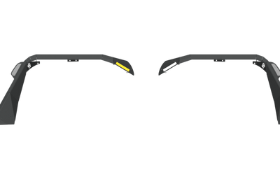 Road Armor 18-20 Jeep Wrangler JL Stealth Front Fender Flare w/Switchback LED DRL - Tex Blk - Bumpers Grilles & Guards