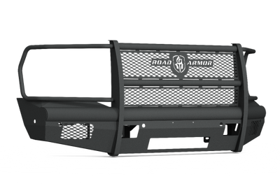 Road Armor 19-20 Ram 2500 Vaquero Front Bumper Full Guard 6 Sensor - Tex Blk - Bumpers Grilles & Guards