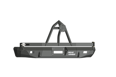 Road Armor 99-07 Ford Excursion Stealth Rear Winch Bumper w/Tire Carrier - Tex Blk - Bumpers Grilles & Guards