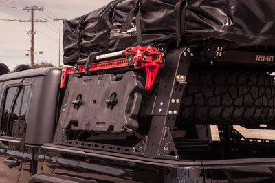 Road Armor Universal 5ft Bed TRECK Adj Rack - Tex Blk (w/o Brackets) - Truck Accessories