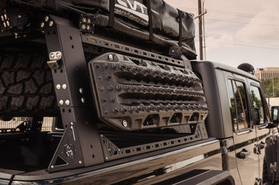 Road Armor Universal 5ft Bed TRECK Adj Rack - Tex Blk (w/o Brackets) - Truck Accessories