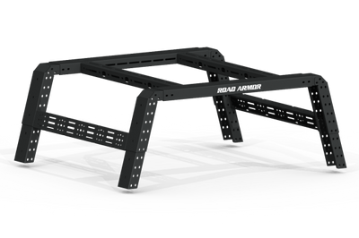Road Armor Universal 5ft Bed TRECK Adj Rack - Tex Blk (w/o Brackets) - Truck Accessories