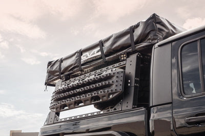 Road Armor Universal 5ft Bed TRECK Adj Rack - Tex Blk (w/o Brackets) - Truck Accessories