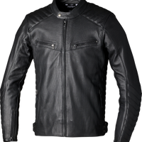 Rst Roadster Air Ce Jacket Brown Leather 4xl - Black / Small