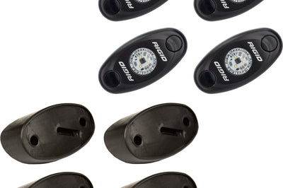 Rigid Rock Light Kit Amber /4 - White - Atv Performance Products