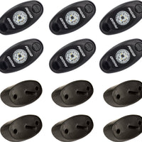 Rigid Rock Light Kit Amber /6 - White - Atv Performance Products