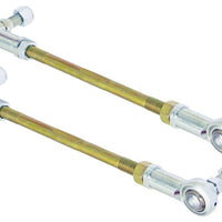 RockJock Adjustable Sway Bar End Link Kit 10 1/2in Long Rods w/ Heims and Jam Nuts pair - Suspension