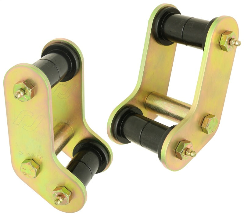 RockJock Boomerang YJ Leaf Spring Shackles Rear w/ Urethane Bushings For Pro Comp Springs - Suspension