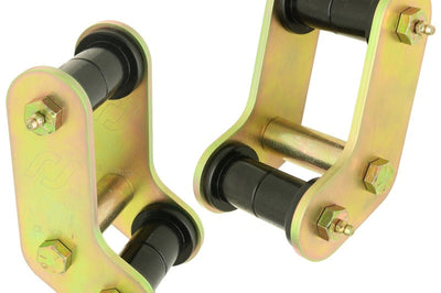 RockJock Boomerang YJ Leaf Spring Shackles Rear w/ Urethane Bushings For Pro Comp Springs - Suspension