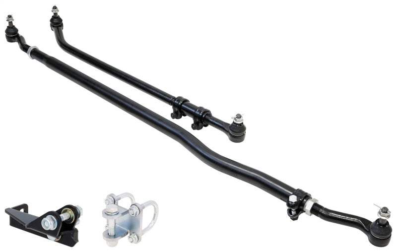 RockJock JL/JT Currectlync Steering System Forged Drag Link 42mm Tie Rod Tube w/Stabilizer Brackets - Suspension
