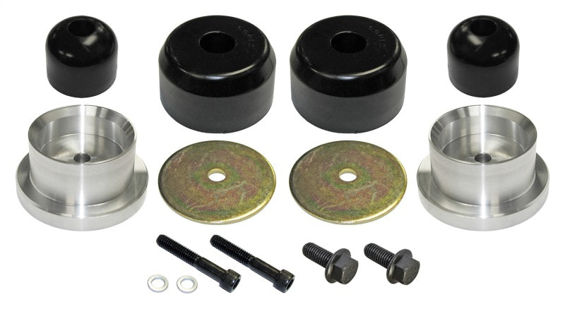 RockJock TJ/LJ Bump Stop Kit Rear w/ Polyurethane Stops Aluminum Spacers Hardware - Suspension