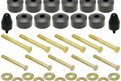 RockJock TJ/LJ/YJ Body Lift Kit 1in w/ Hardware - Suspension