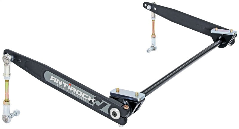 RockJock XJ Antirock Sway Bar Kit Front Bolt-On Aluminum Mounts 17in Forged Arms - Suspension