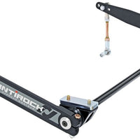 RockJock XJ Antirock Sway Bar Kit Front Bolt-On Aluminum Mounts 17in Forged Arms - Suspension