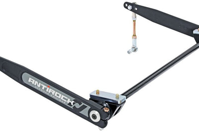 RockJock XJ Antirock Sway Bar Kit Front Bolt-On Aluminum Mounts 17in Forged Arms - Suspension