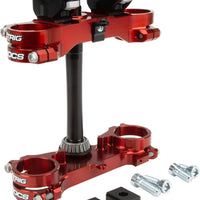 Xtrig Rocs Tech Clamp Set Black Husky 22mm - Red - Offroad Collection