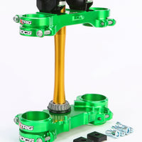 XTRIG Rocs Tech Clamp Set Green Kawasaki 23mm