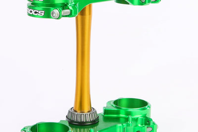 XTRIG Rocs Tech Clamp Set Green Kawasaki 23mm
