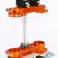 XTRIG Rocs Tech Clamp Set Orange Ktm 14mm