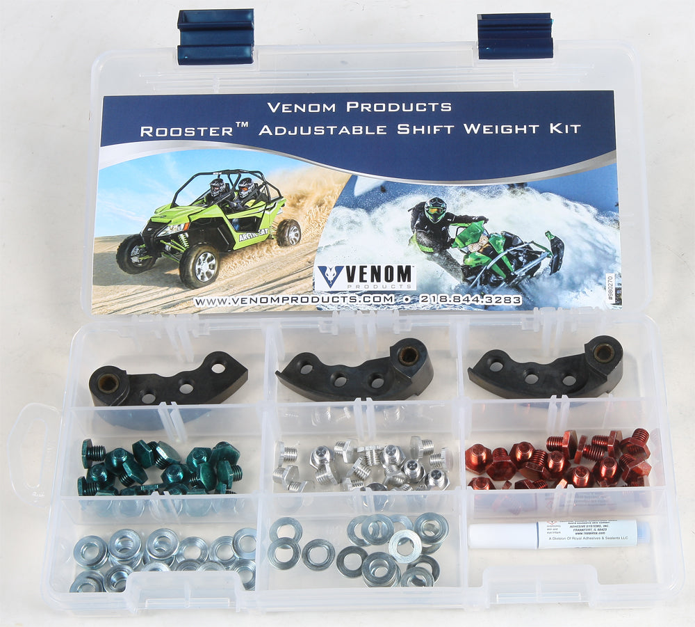 Venom Products Rooster Weights Arctic 60-80g 3pk - Snowmobile Collection