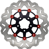 Galfer Rotor 11.5’’ Floating Wave Rr Black/red Buttons - Black/Red - Harddrive Products