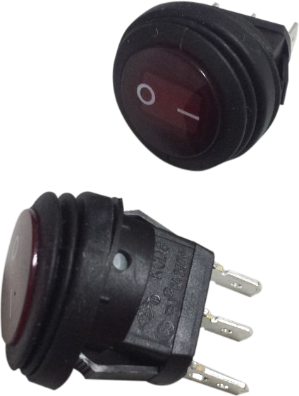 Open Trail Round Rocker Switch - Street Collection