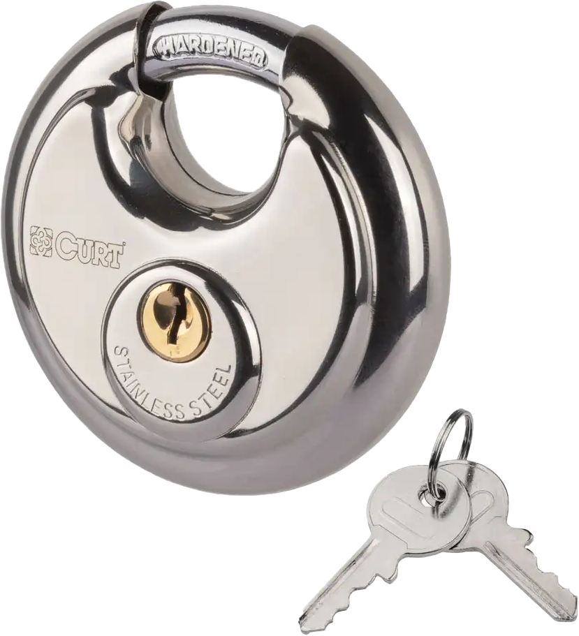 Curt Round Steel Padlock - Watercraft Collection