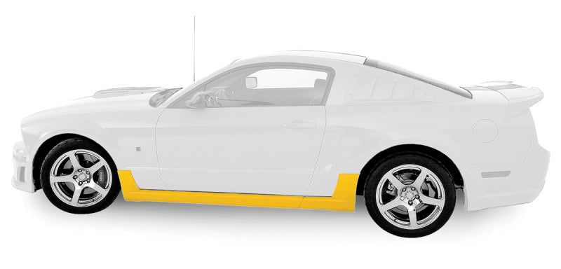 Roush ROUSH 2005-2009 Ford Mustang 4.0L/4.6L Unpainted Side Skirt Kit - Exterior Styling