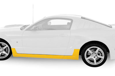 Roush ROUSH 2005-2009 Ford Mustang 4.0L/4.6L Unpainted Side Skirt Kit - Exterior Styling