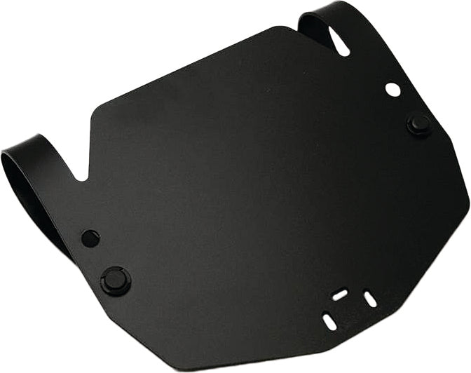 Rox S/m Front Number Plate Blk - Snowmobile Collection