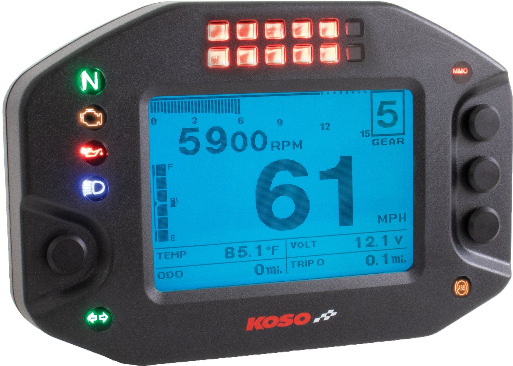 Koso Rs-2 Multifunction Meter And Data Recorder - Street Collection