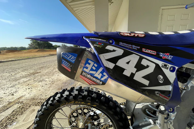 YOSHIMURA Rs12 Muffler Decals Blue