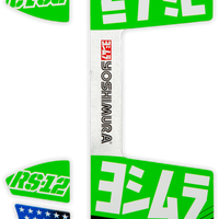 YOSHIMURA Rs12 Muffler Decals Green