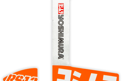 YOSHIMURA Rs12 Muffler Decals Orange