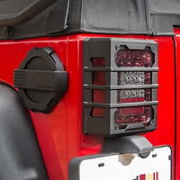 Rugged Ridge 07-18 Jeep Wrangler JK Black Elite Tail Light Guards - Lights