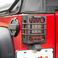 Rugged Ridge 07-18 Jeep Wrangler JK Black Elite Tail Light Guards - Lights