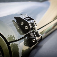 Rugged Ridge 07-18 Jeep Wrangler JK Black Hood Catches - Fabrication