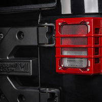 Rugged Ridge 07-18 Jeep Wrangler JK Red Elite Tail Light Guards - Lights