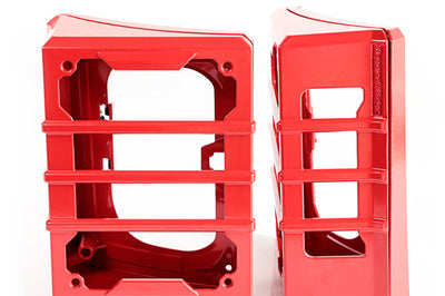 Rugged Ridge 07-18 Jeep Wrangler JK Red Elite Tail Light Guards - Lights