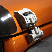 Rugged Ridge 07-18 Jeep Wrangler JK Silver Hood Catch Kit - Fabrication