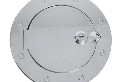 Rugged Ridge 07-18 Jeep Wrangler JK Stainless Steel Locking Gas Cap Door - Fuel Delivery