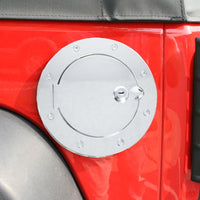 Rugged Ridge 07-18 Jeep Wrangler JK Stainless Steel Locking Gas Cap Door - Fuel Delivery
