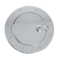 Rugged Ridge 07-18 Jeep Wrangler JK Stainless Steel Locking Gas Cap Door - Fuel Delivery