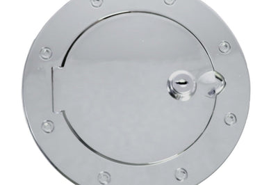 Rugged Ridge 07-18 Jeep Wrangler JK Stainless Steel Locking Gas Cap Door - Fuel Delivery