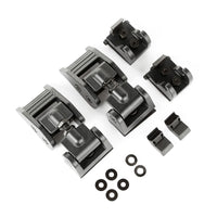 Rugged Ridge 07-18 Jeep Wrangler JK Textured Black Hood Catches - Fabrication