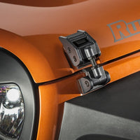 Rugged Ridge 07-18 Jeep Wrangler JK Textured Black Hood Catches - Fabrication