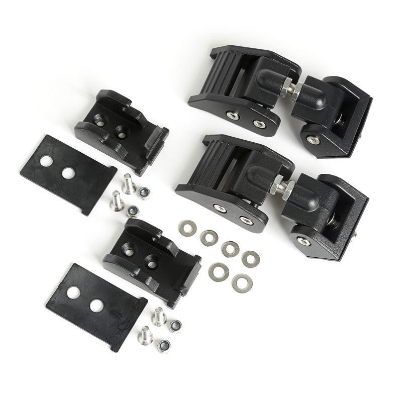 Rugged Ridge 07-18 Jeep Wrangler JK Textured Black Hood Catches - Fabrication