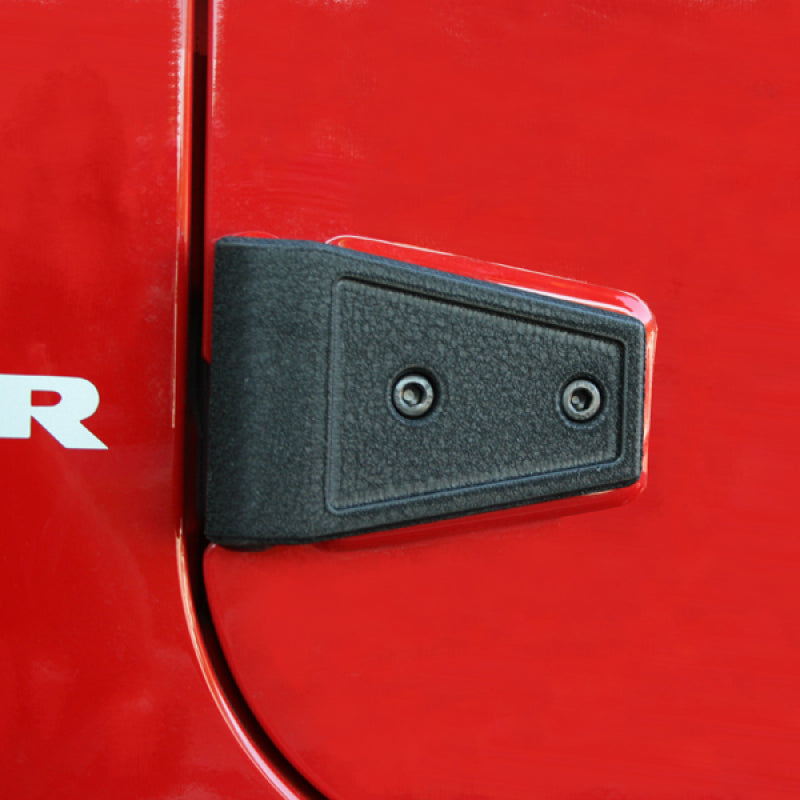 Rugged Ridge 07-18 Jeep Wrangler Textured Black Door Hinge Cover Kit - Engine Components